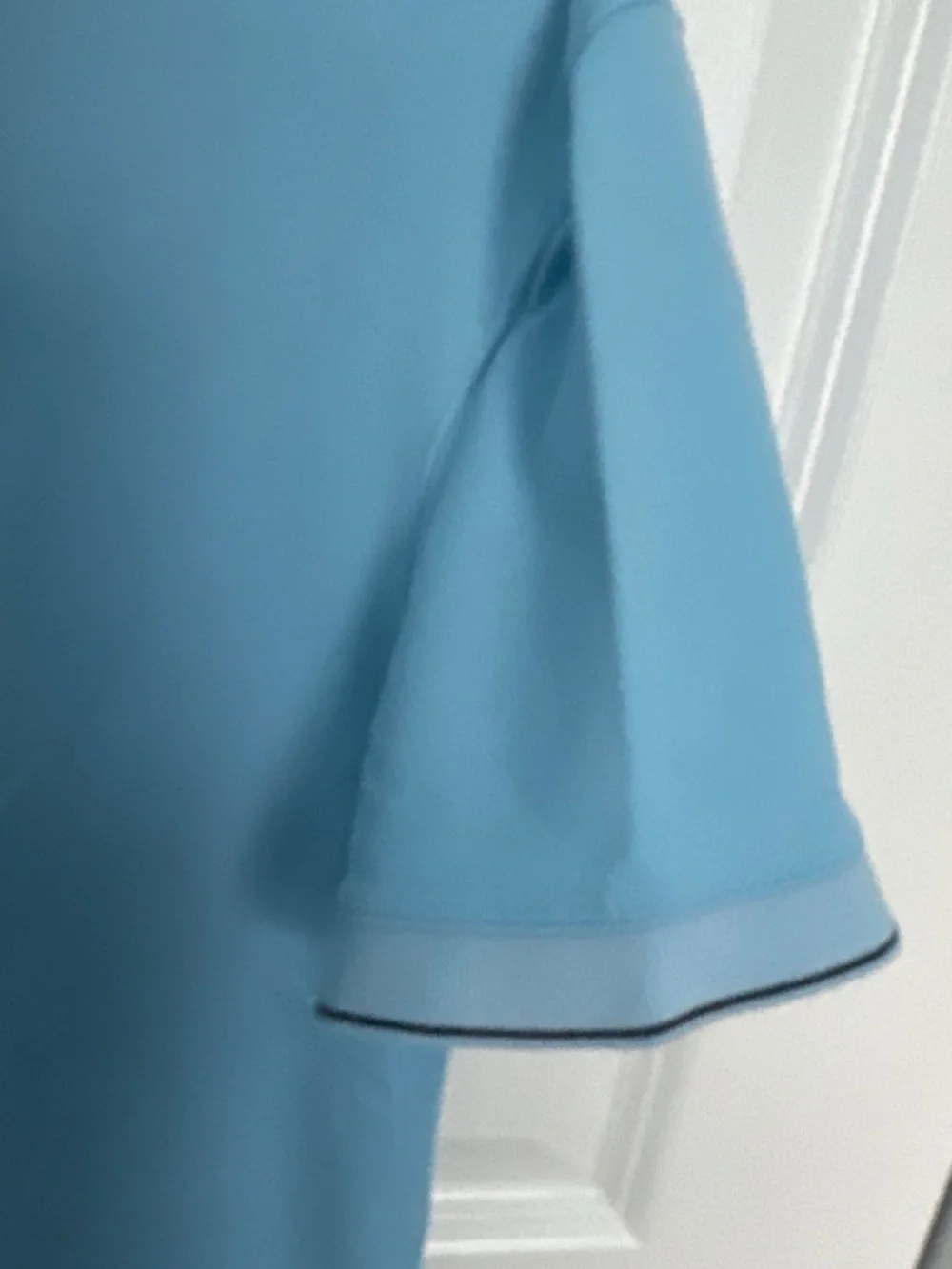 Calvin Klein Jeans Sky Blue Polo with Contrast Tipping Slim Fit Sz Large